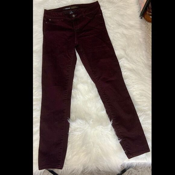 Maroon Skinny Jeans - Picture 1 of 6